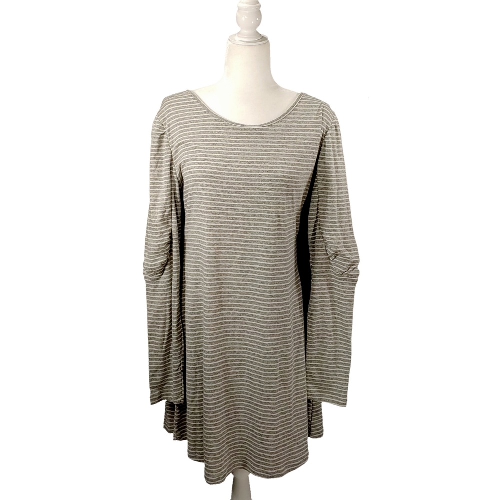 Romeo+Juliet Couture Grey White Striped Dress